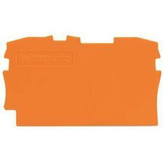 Wago Abschlussplatte u. Zwischenplatte 2002-1292 orange
