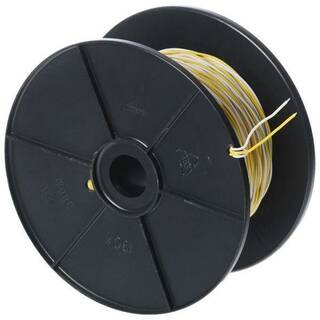 Kabel / Leitungen Schaltdraht Eca YV 2x0,6 RG100m weiss/gelb